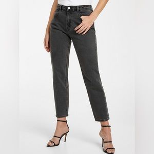 NWOT Frank & Oak Stevie High Rise Mom Jean in Washed Black Size 26